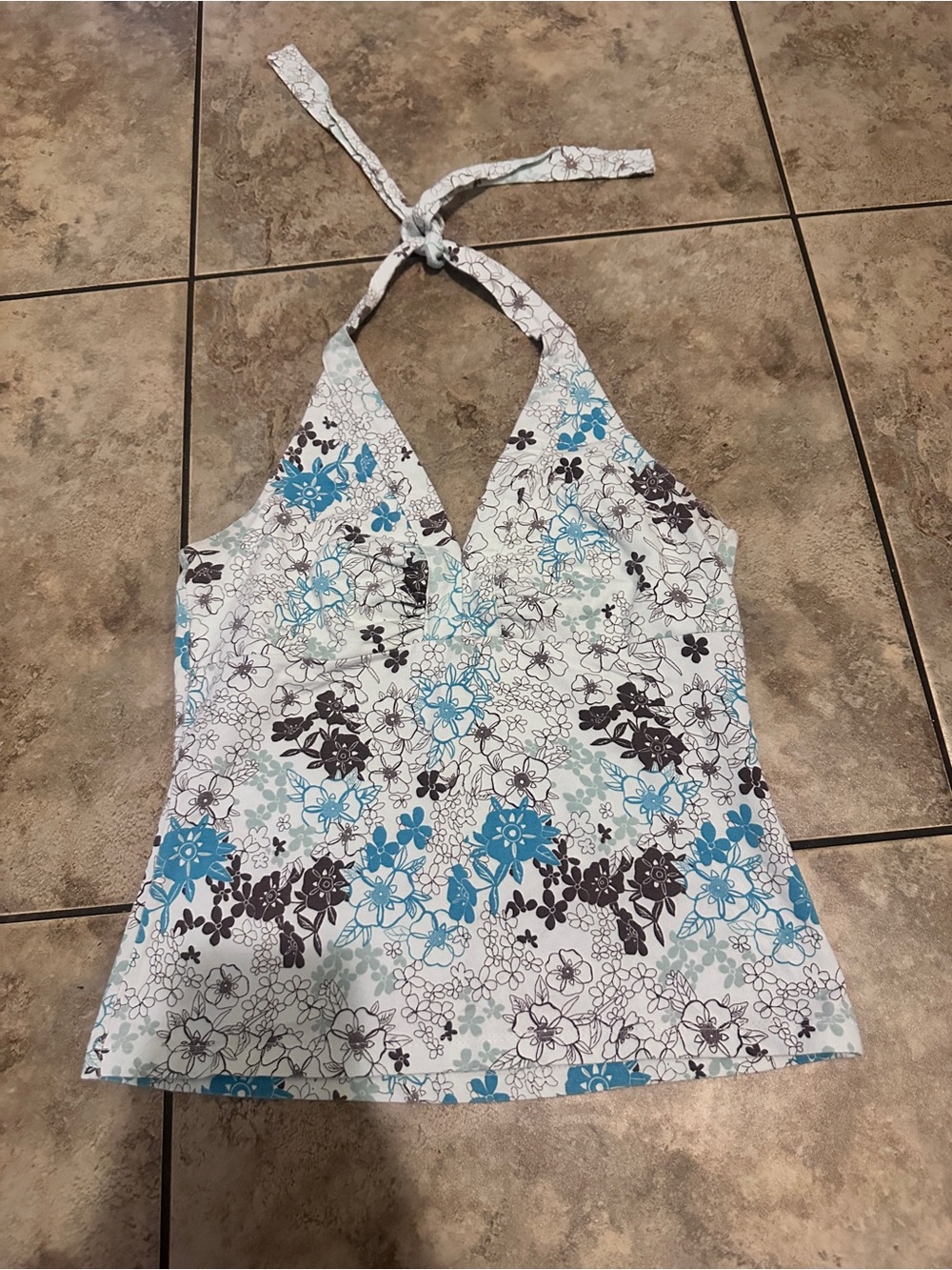 Vintage Floral Halter top